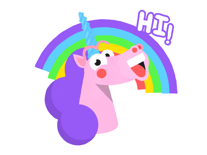 rainbow unicorn animated gif