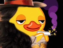 Duck Smoking Gif